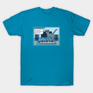 Synth Cat Blue T-Shirt